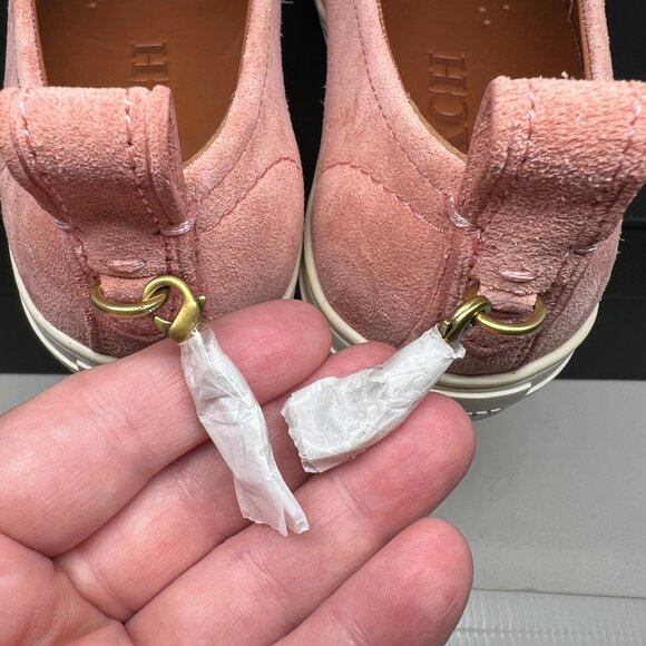 Coach Slip On Sneaker With Tea Rose Rivets Peony G2062 - Picture 11 of 11